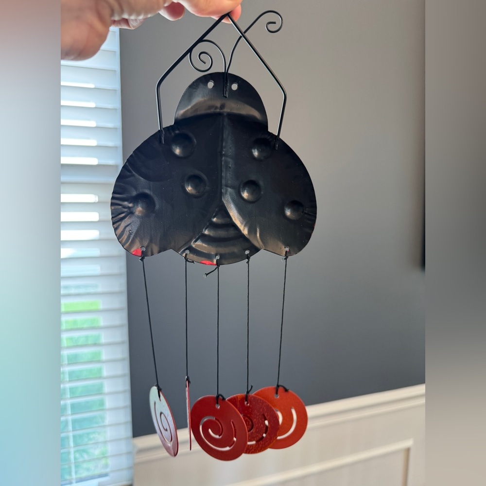 Red Ladybug Wind Chime - Picture 3 of 3